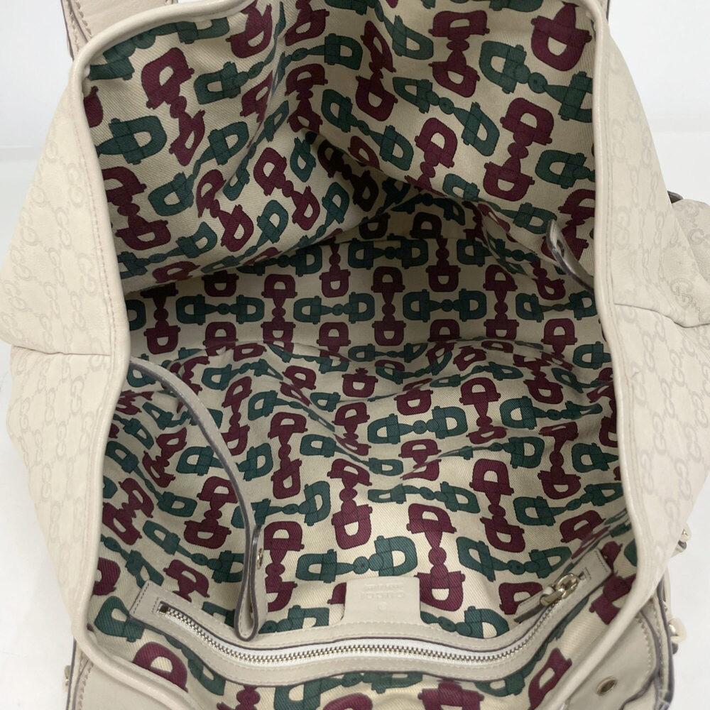 Gucci GUCCI Guccissima Tote Bag Horsebit Shoulder Shima Leather Beige 137621 ... - Picture 9 of 9